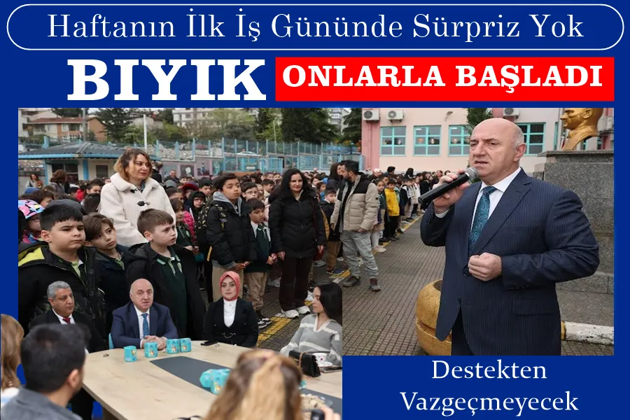 Bıyık’tan haftanın ilk gününde öğrencilere moral ziyareti