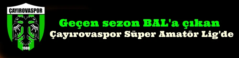 Çayırovaspor Süper Amatör Lig