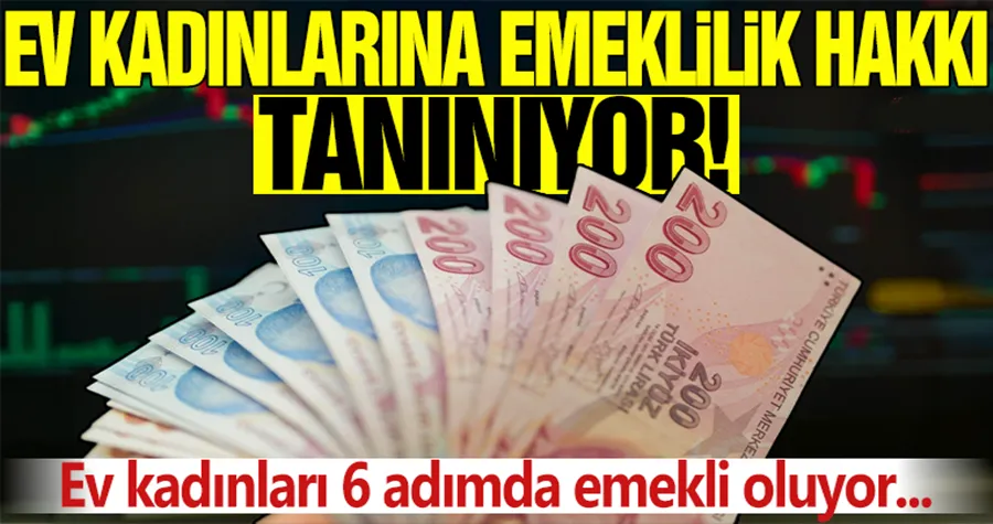 6 adımda ev kadınlarına erken emeklilik!