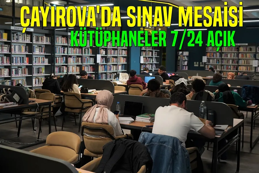Kütüphaneler, sınava kadar 7/24 hizmet verecek