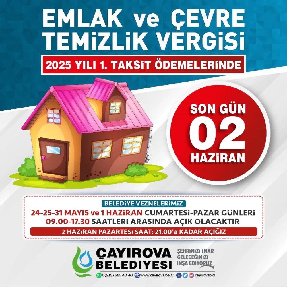 Emlak vergisinde son iki gün!