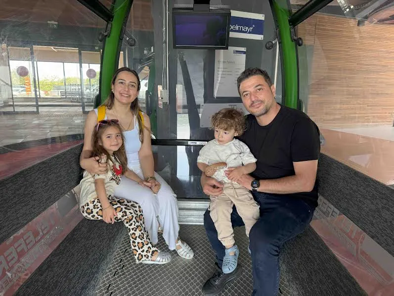 Teleferik, bayramda ilgi odağı oldu