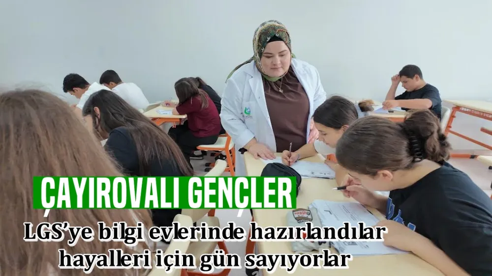 LGS’ye bilgi evlerinde hazırlandılar  hayalleri için gün sayıyorlar