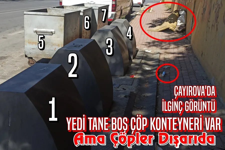 Konteynerler Boş ama Çöpler Yerlerde!